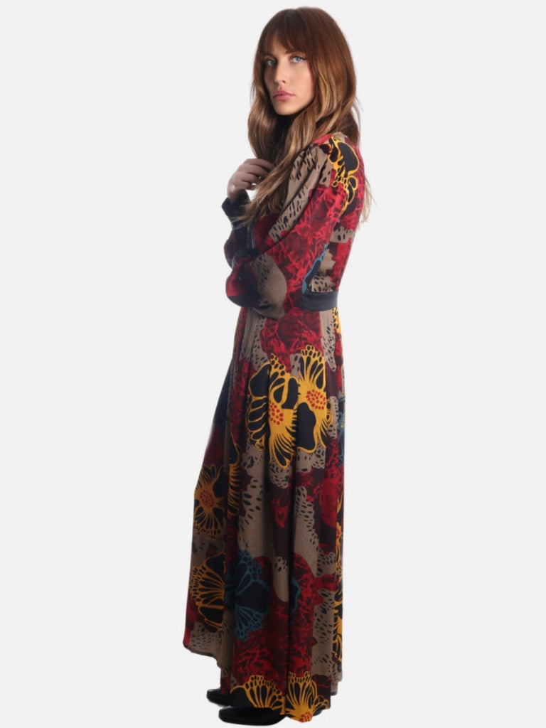 TRAFFIC PEOPLE RETRO COLLAR DRESS