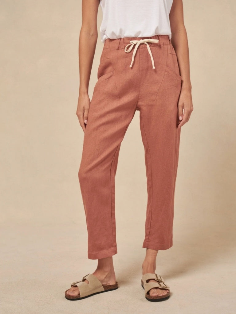 LITTLE LIES LINEN SAFARI PANT