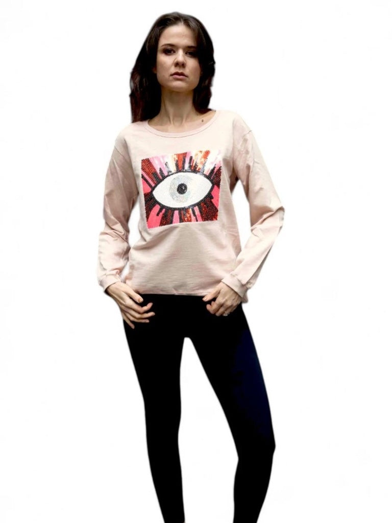 WILMA WYLD TAYLOR EYE SWEATER