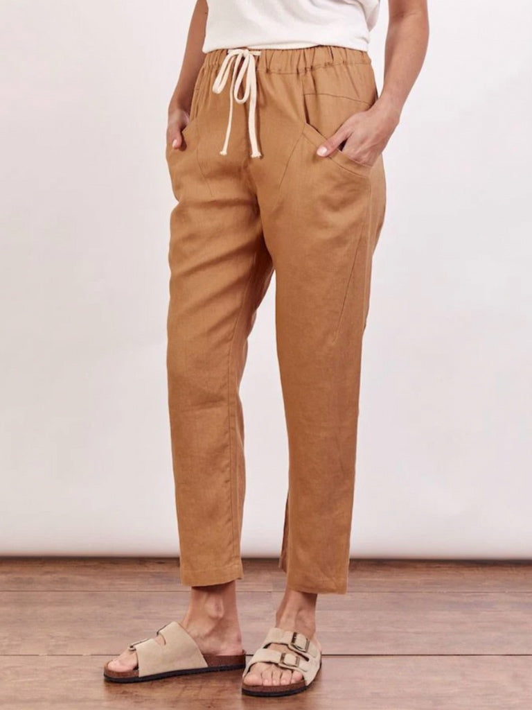 LITTLE LIES LINEN SAFARI PANT