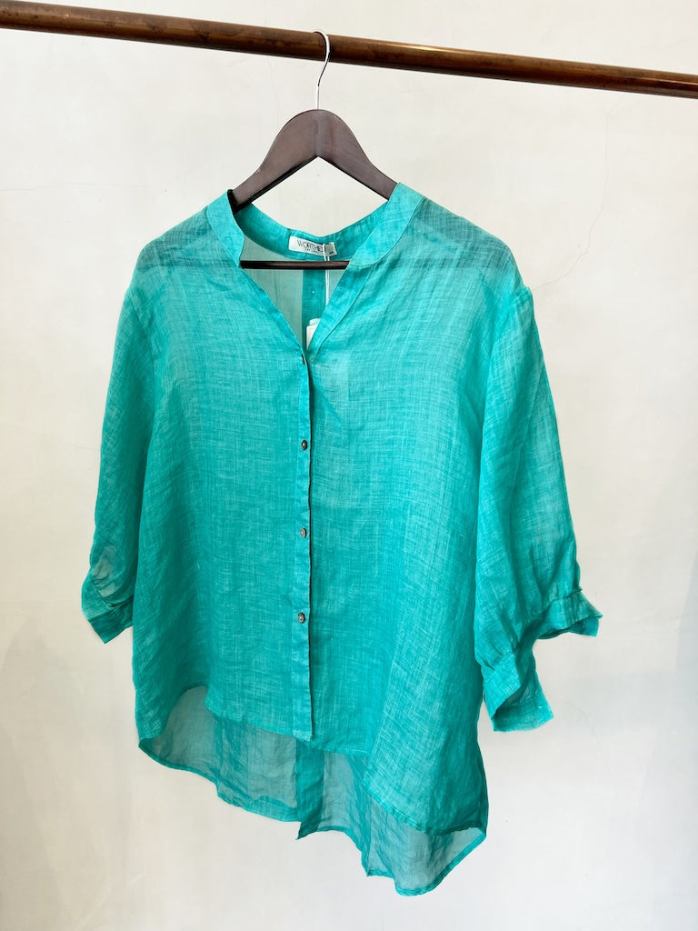 WORTHIER LINEN CAPRI SHIRT