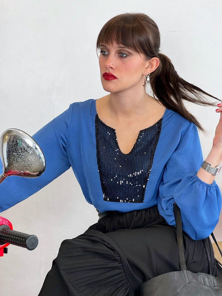 INZAGI SIRACUSA SEQUIN TOP