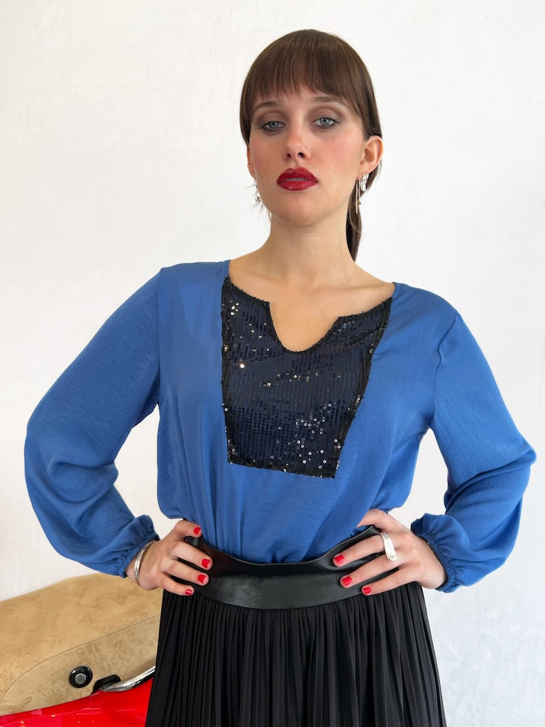 INZAGI SIRACUSA SEQUIN TOP