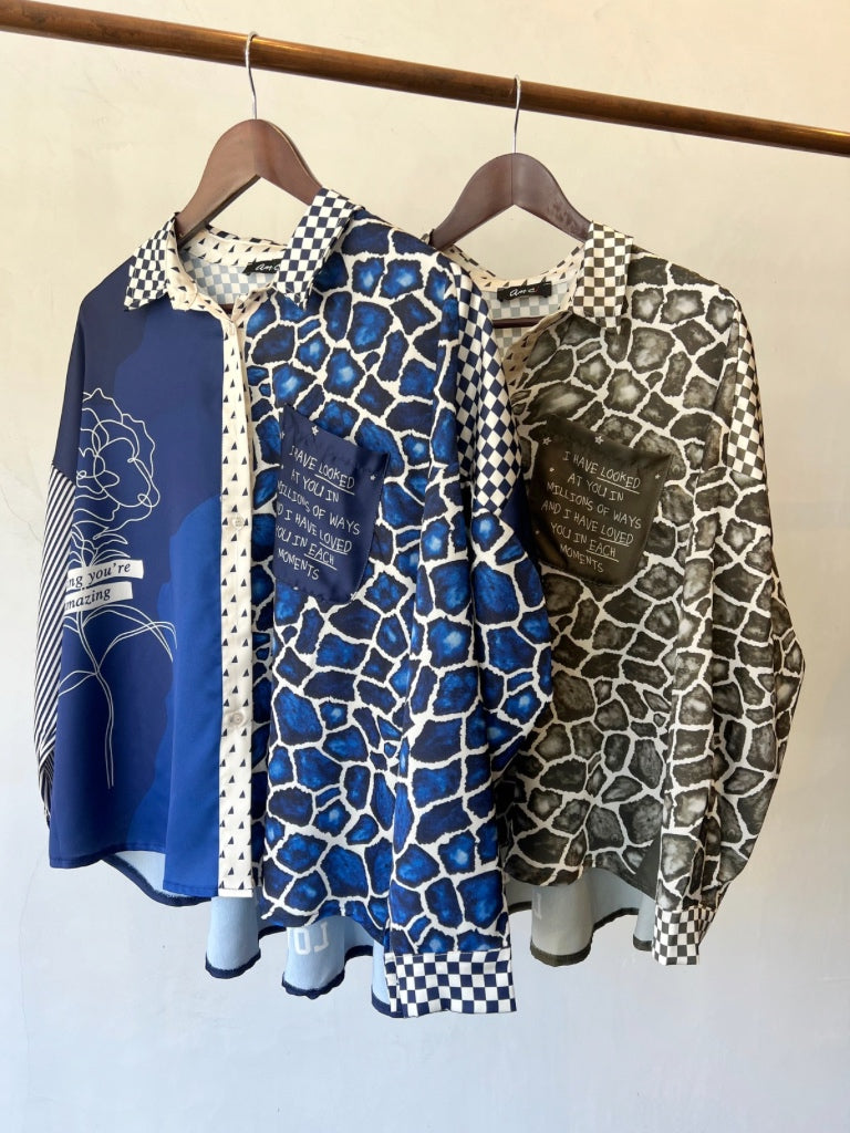 AMICI SILK MICA BLOUSE
