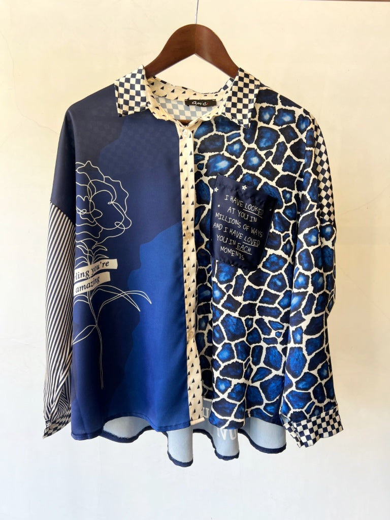 AMICI SILK MICA BLOUSE