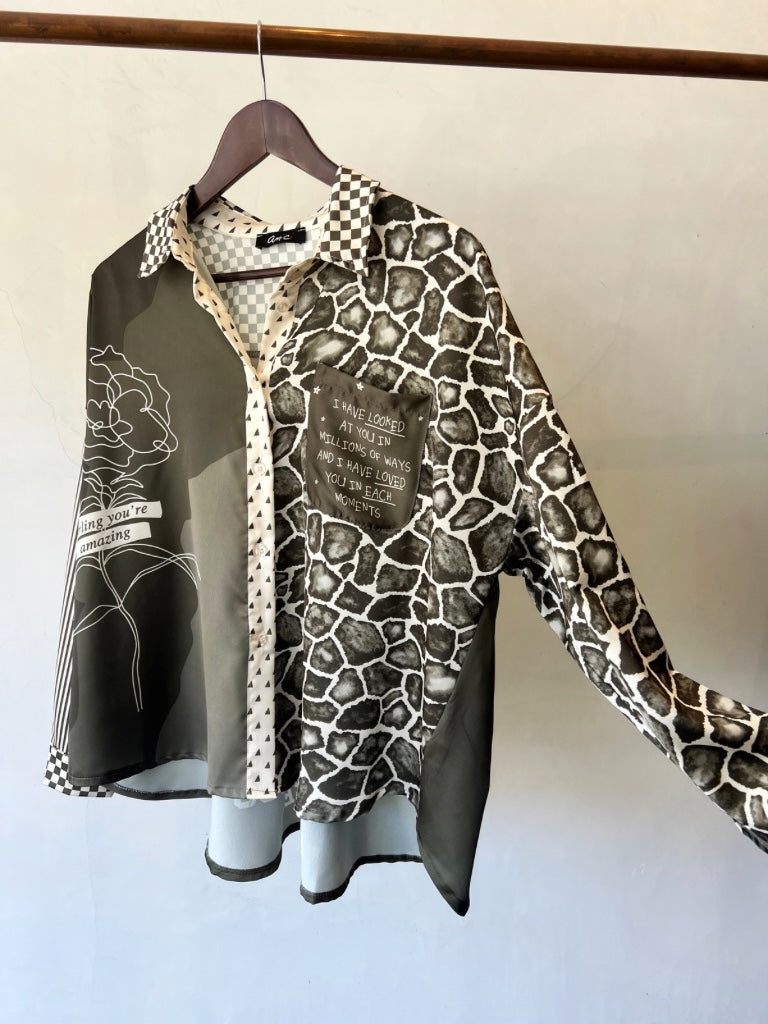 AMICI SILK MICA BLOUSE