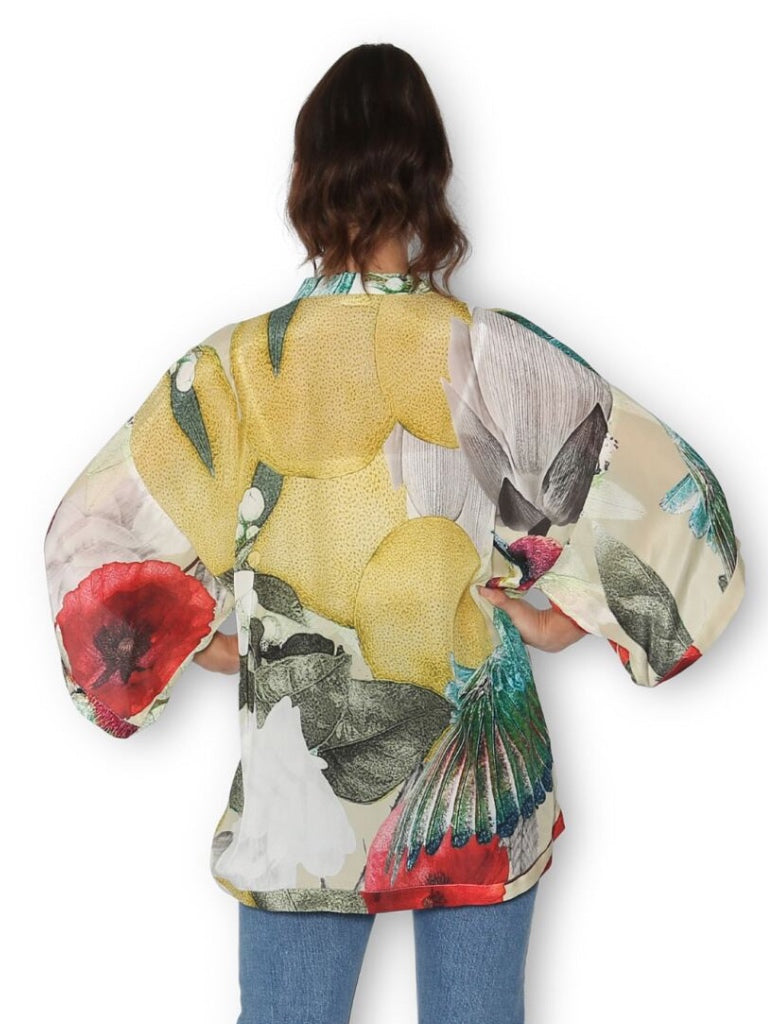 THE ARTISTS LABEL JARDIN ORANGE KIMONO