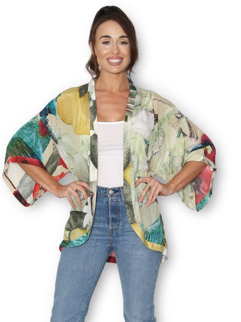 THE ARTISTS LABEL JARDIN ORANGE KIMONO