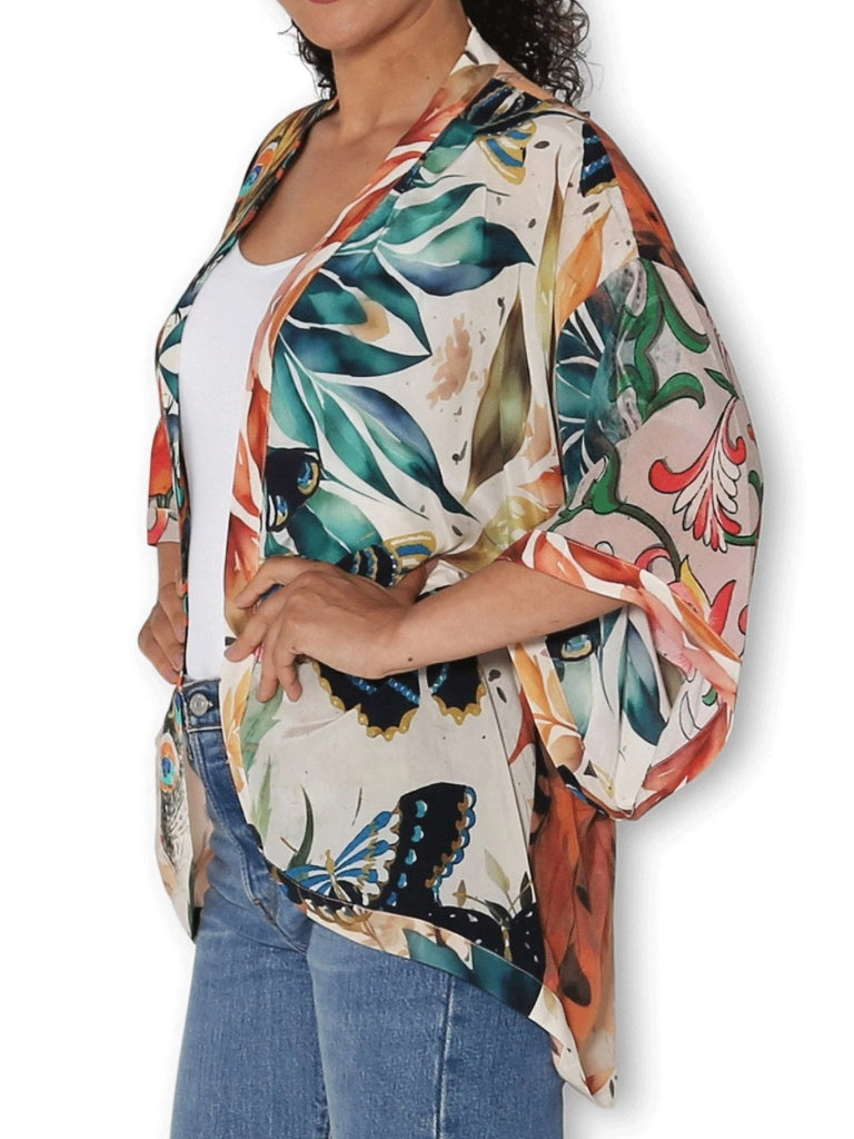 THE ARTISTS LABEL SPLENDOUR PEACOCK KIMONO