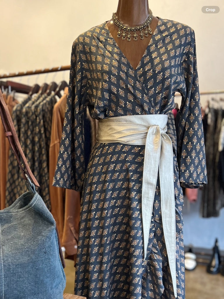 INZAGI LEATHER OBI BELT