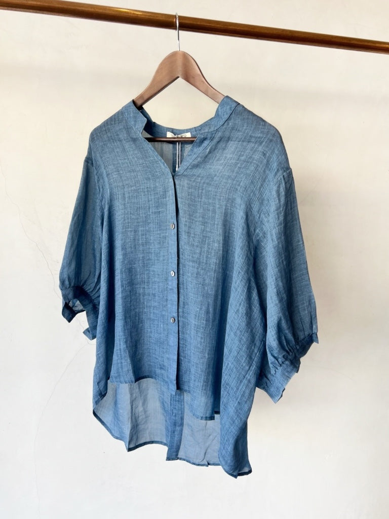 WORTHIER LINEN CAPRI SHIRT