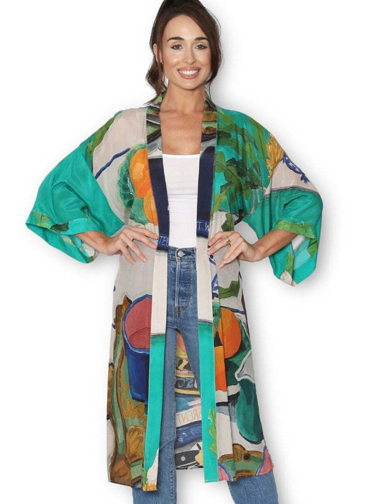 THE ARTISTS LABEL SOME MORNINGS LONG KIMONO