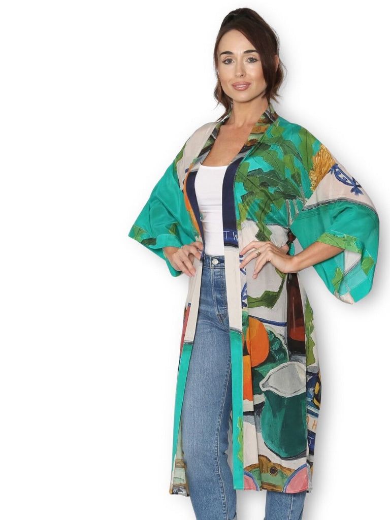 THE ARTISTS LABEL SOME MORNINGS LONG KIMONO