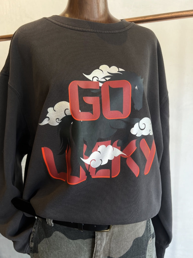 LOU LOU ST CRUZ GO LUCKY SWEATER