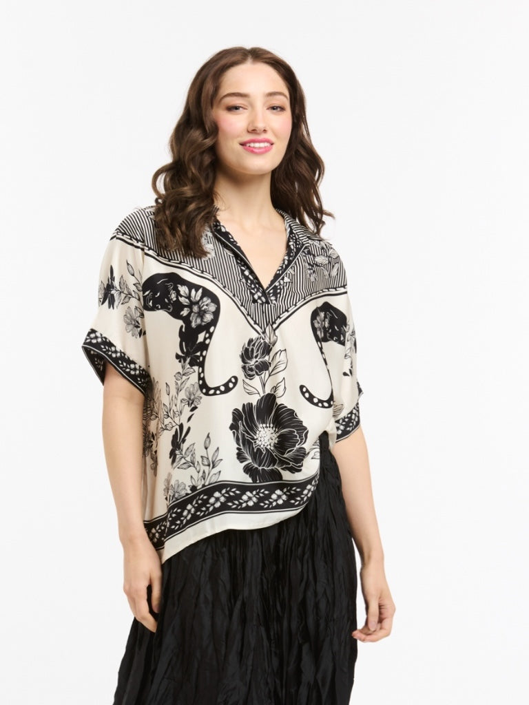 URBAN LUXURY PANTHER BLOUSE