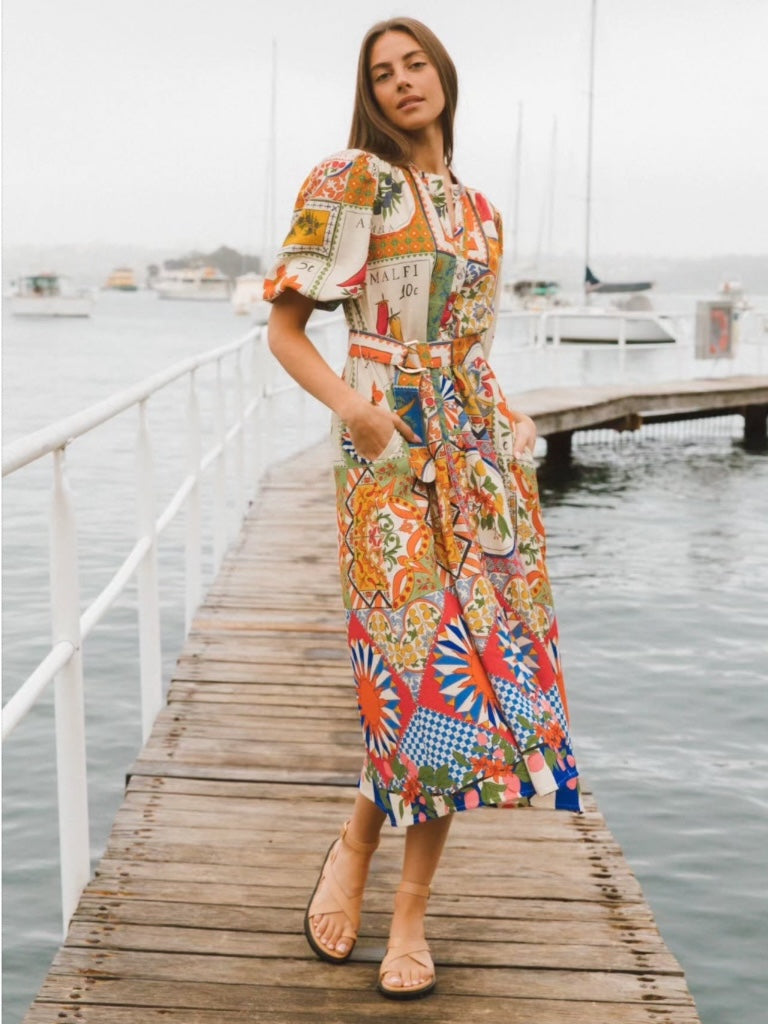 LABEL OF LOVE AMALFI MOSAIC DRESS