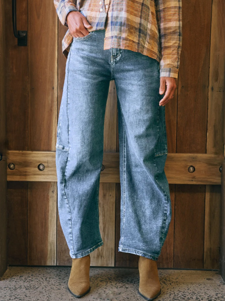 ITALIAN STAR IDAHO BARREL JEAN