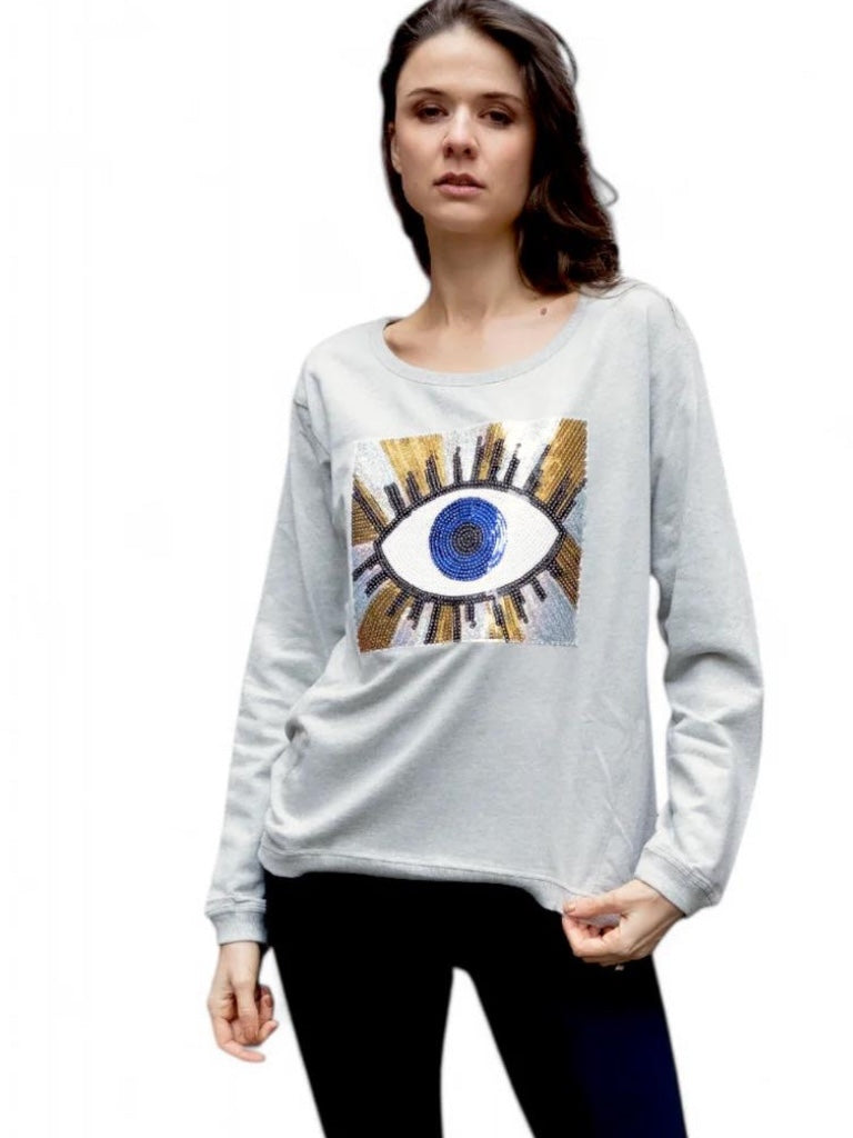 WILMA WYLD TAYLOR EYE SWEATER