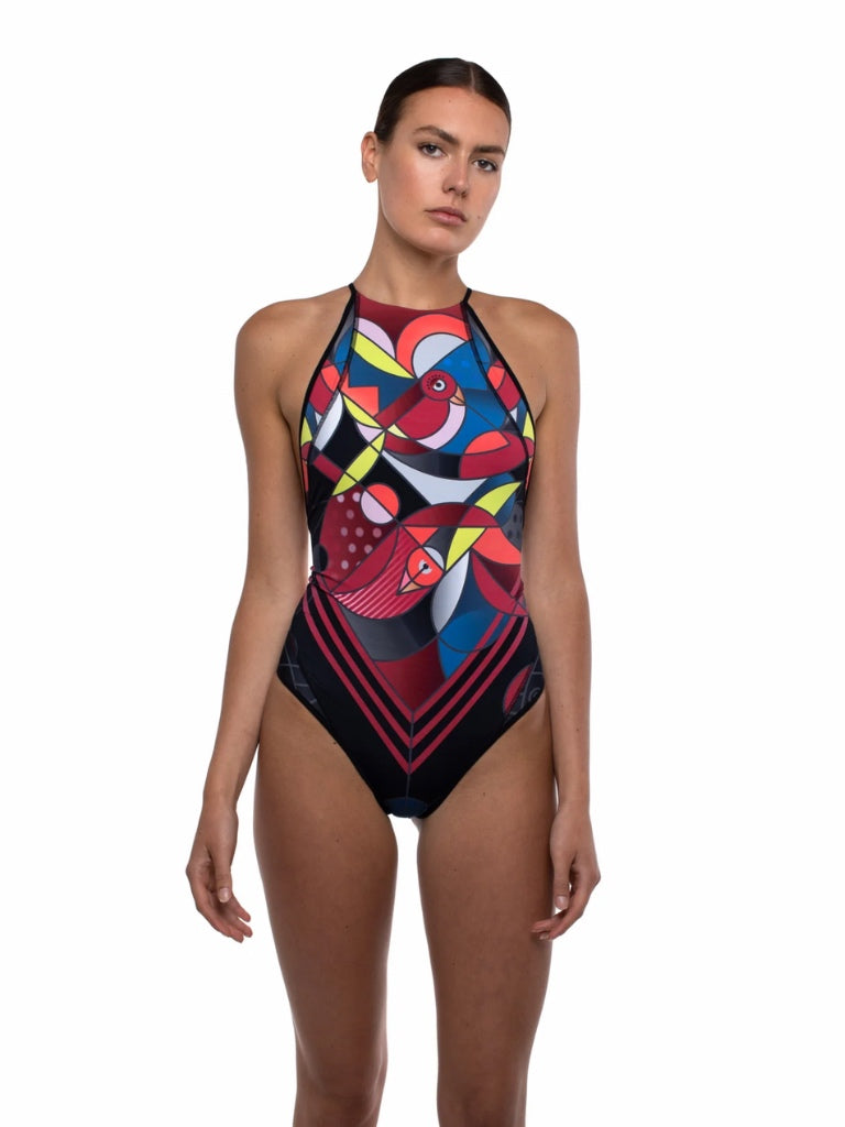 LOU LOU ST CRUZ SOLAR ECLIPSE PRINT SWIMSUIT