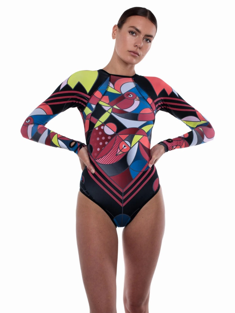 LOU LOU ST CRUZ LUNAR ECLIPSE PRINT SWIMSUIT