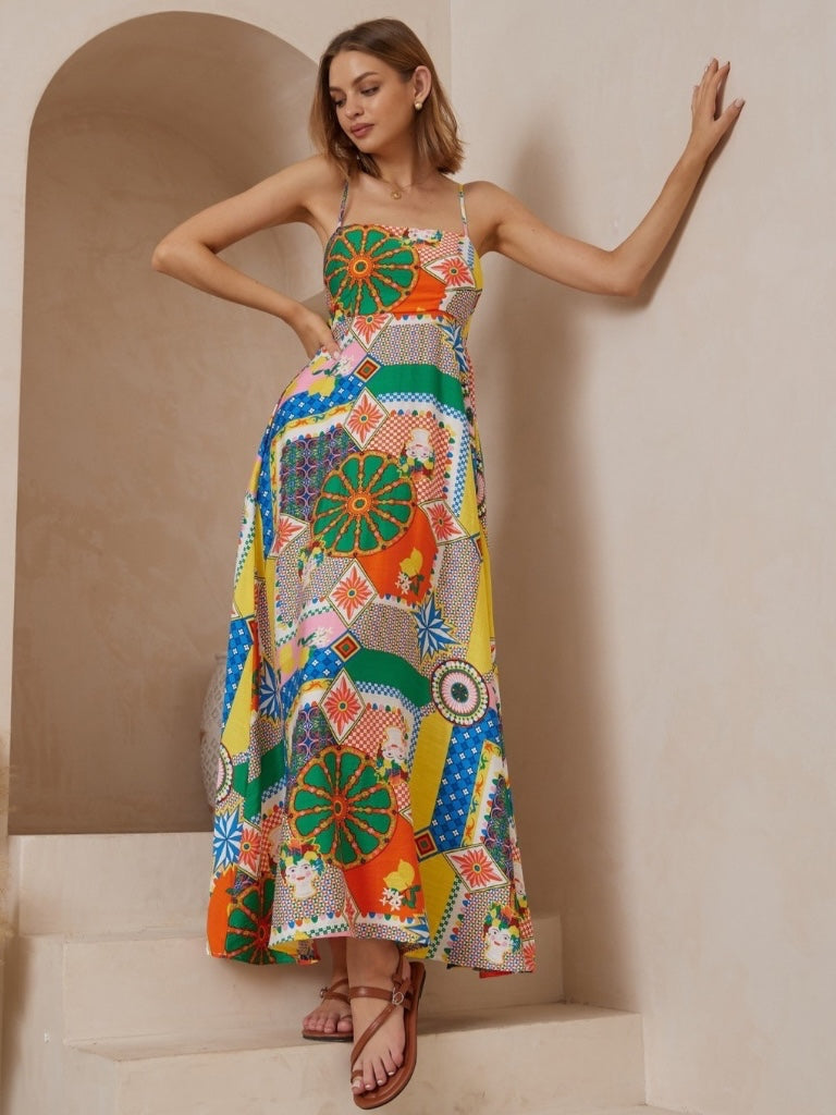 Siciila dress
maxi dress
lemon print dress
summer dress
long dress
inzagi dress
