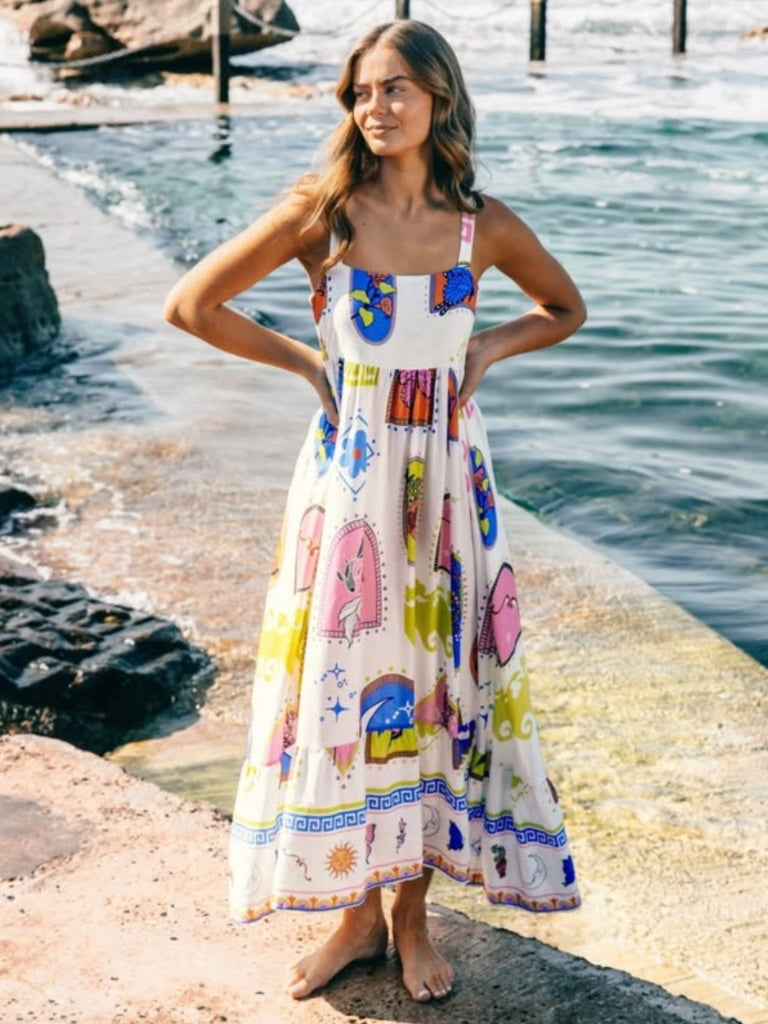 inzagi dress
summer dress
maxi dress
print dress
butterfly dress
summer fashion