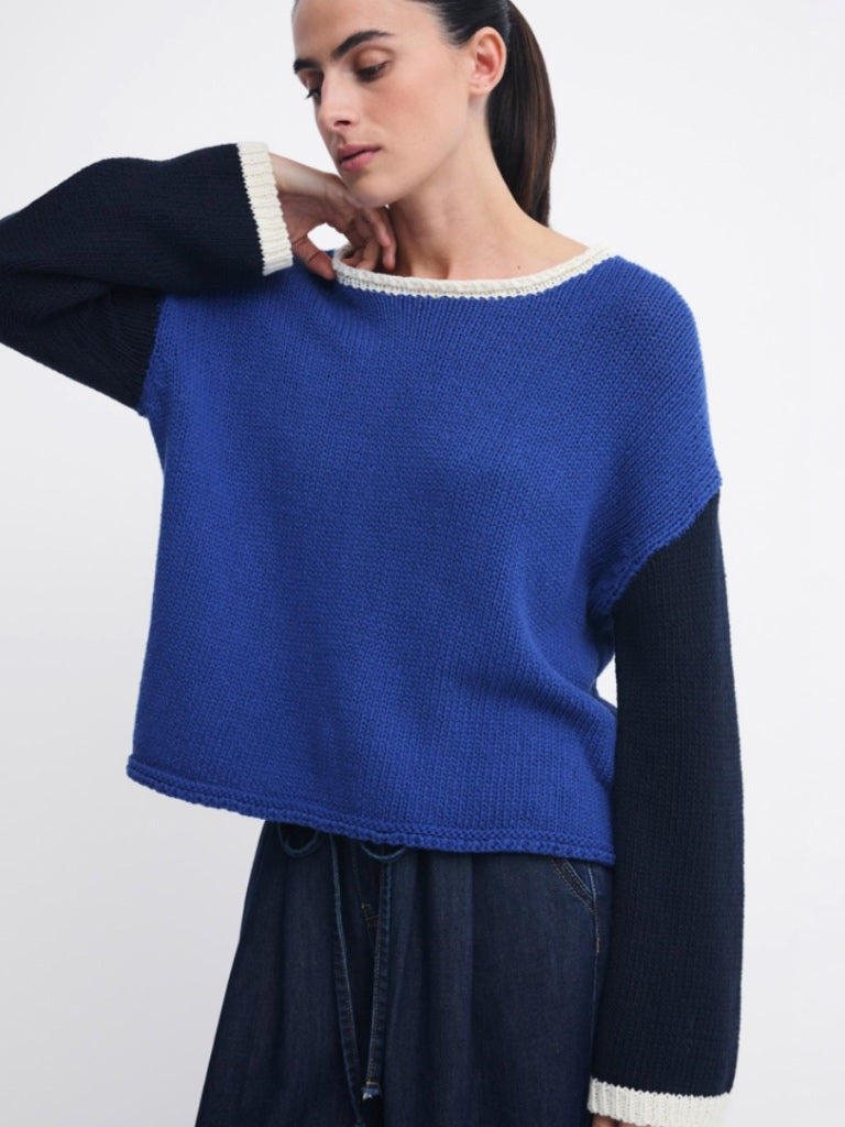 LITTLE LIES SUZIE COLOUR BLOCK KNIT