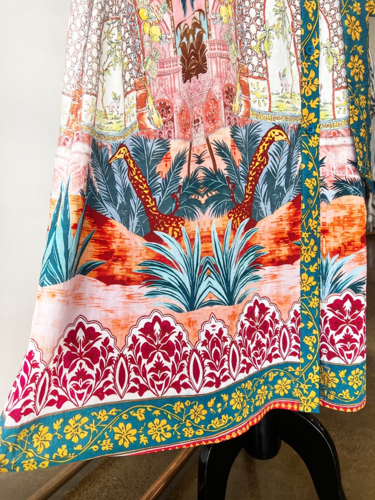 SALTY BRIGHT OASIS MAXI DRESS