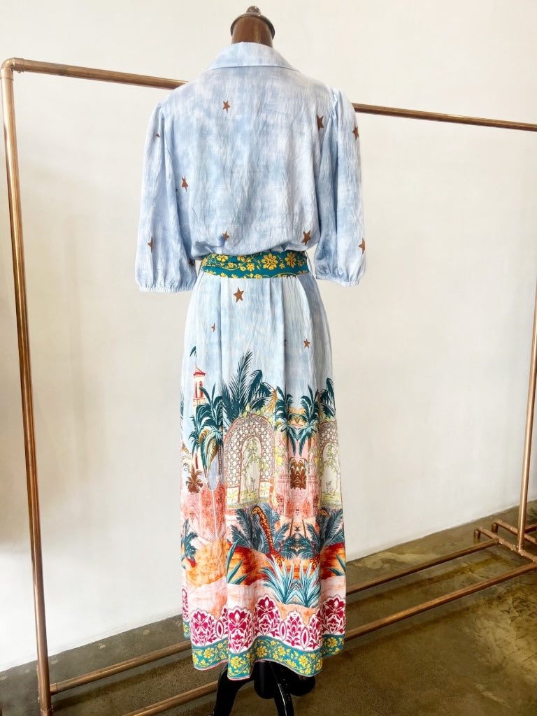 SALTY BRIGHT OASIS MAXI DRESS