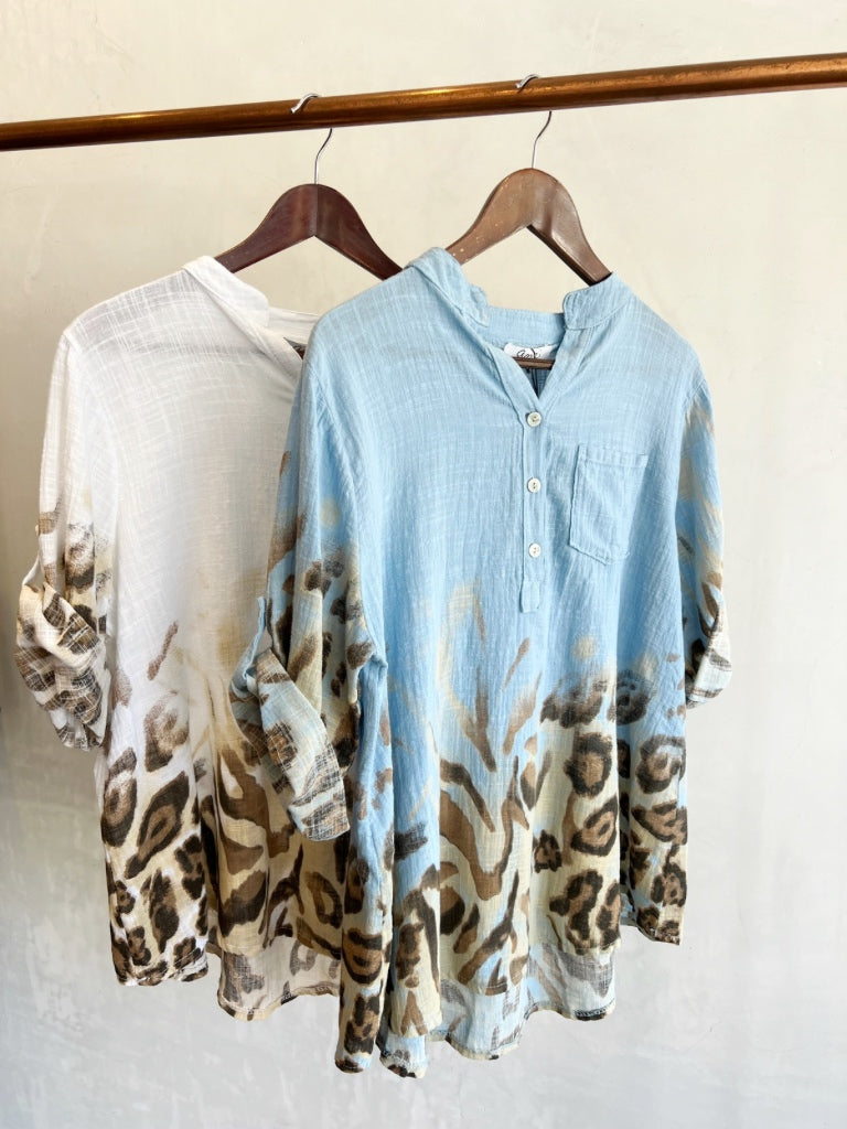 AMICI ITALIAN LEOPARD SHIRT