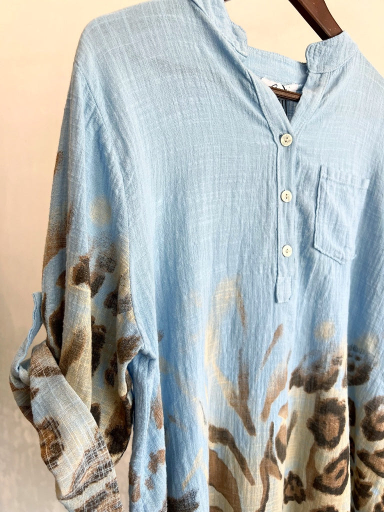 AMICI ITALIAN LEOPARD SHIRT