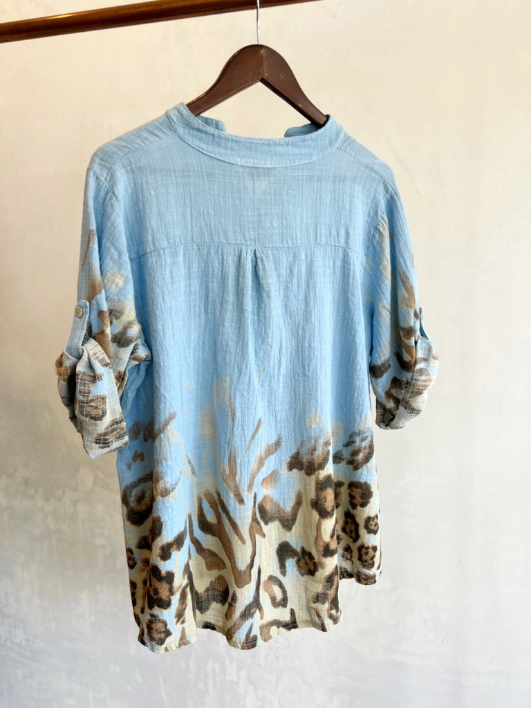 AMICI ITALIAN LEOPARD SHIRT