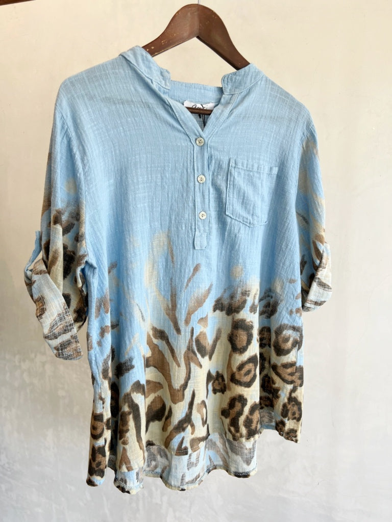 AMICI ITALIAN LEOPARD SHIRT