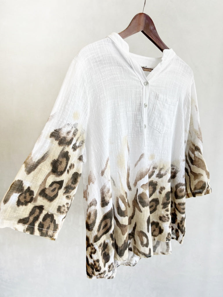 AMICI ITALIAN LEOPARD SHIRT