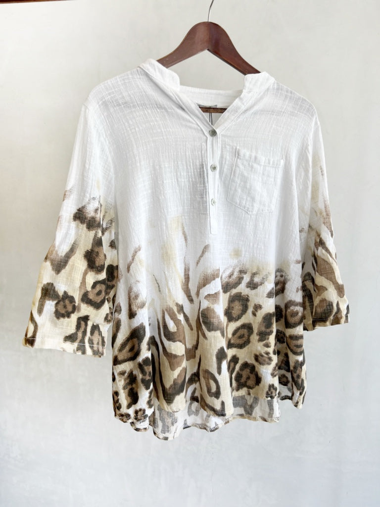 AMICI ITALIAN LEOPARD SHIRT
