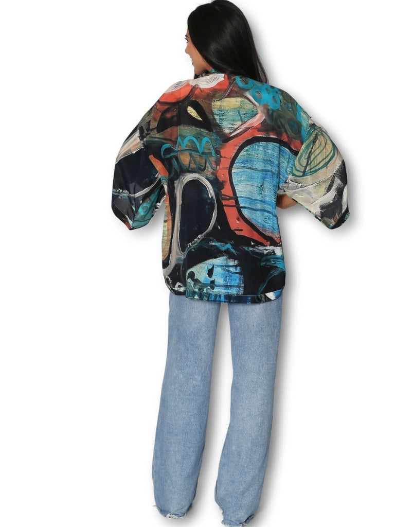 ARTIST LABEL ROCK POOL KIMONO