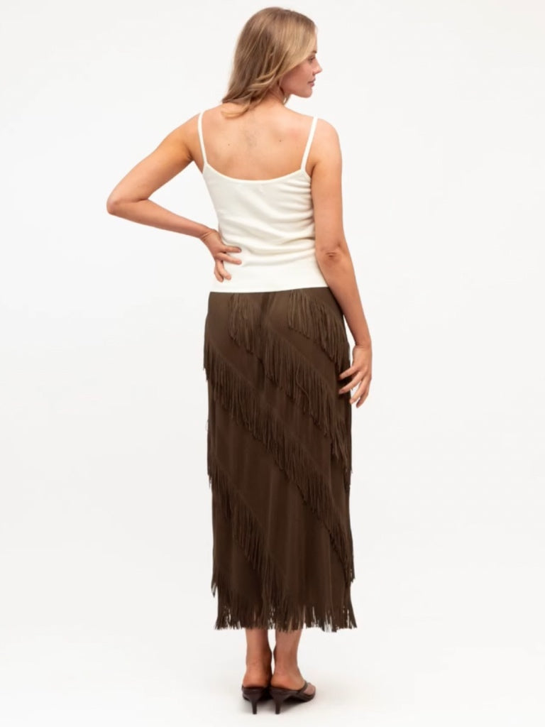 PAPER HEART TESSA TASSEL SKIRT