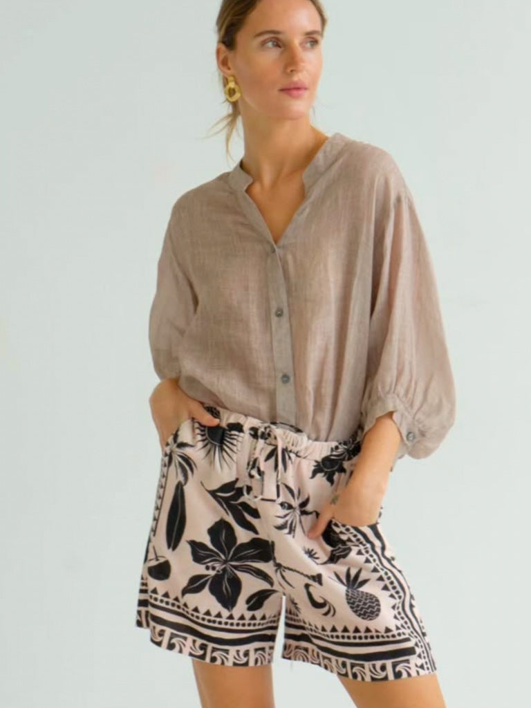 WORTHIER LINEN CAPRI SHIRT