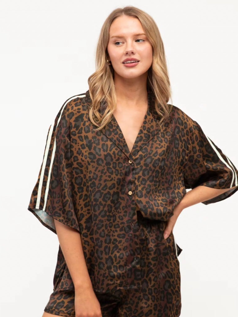 EBBI & I LANI LEOPARD SHIRT