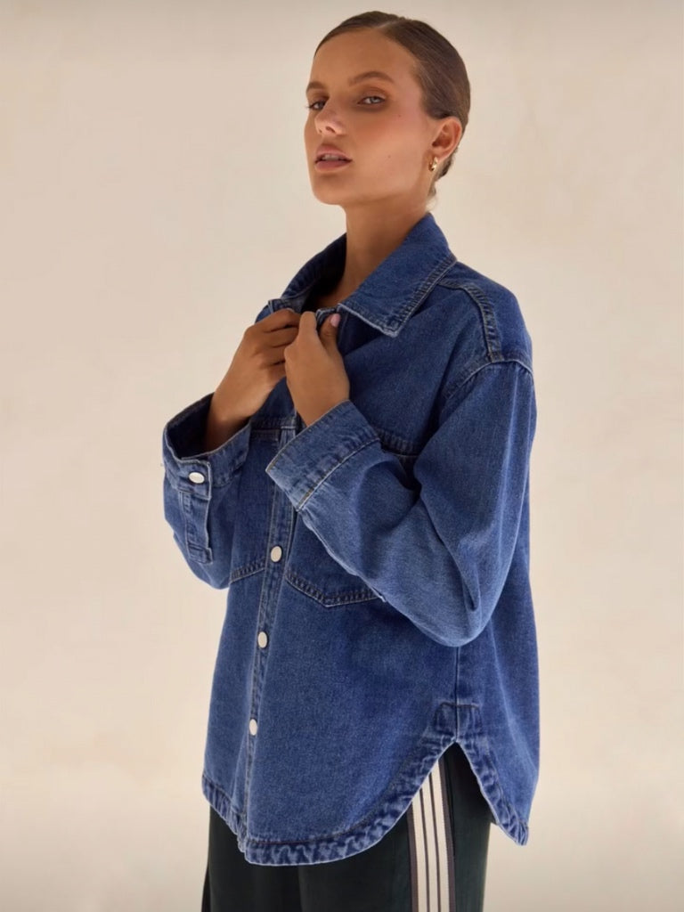 LABEL OF LOVE DENIM SHACKET