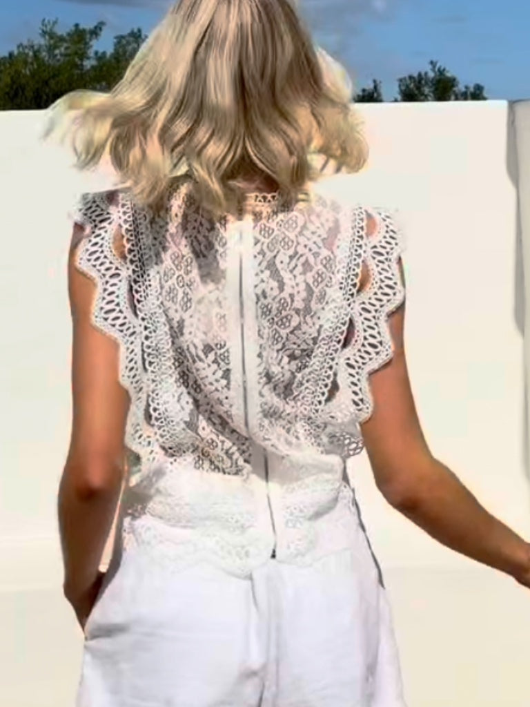 ST GERMAIN GISELLE LACE TOP