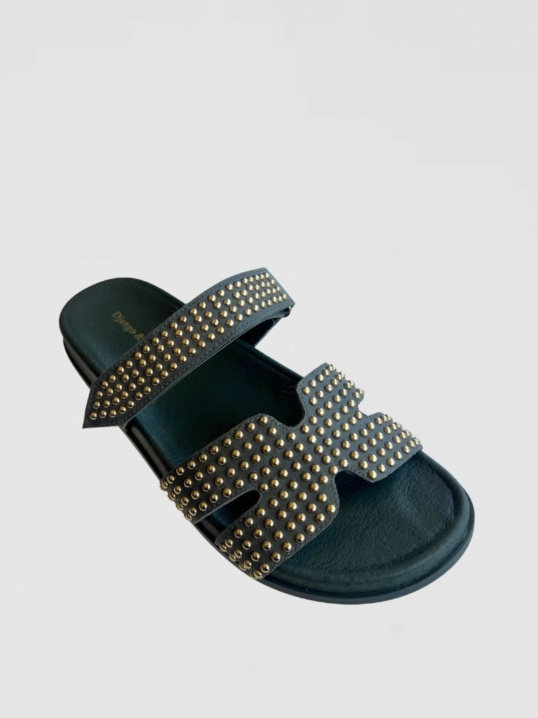 DJANGO & JULIETTE SIENNA STUDDED SLIDE