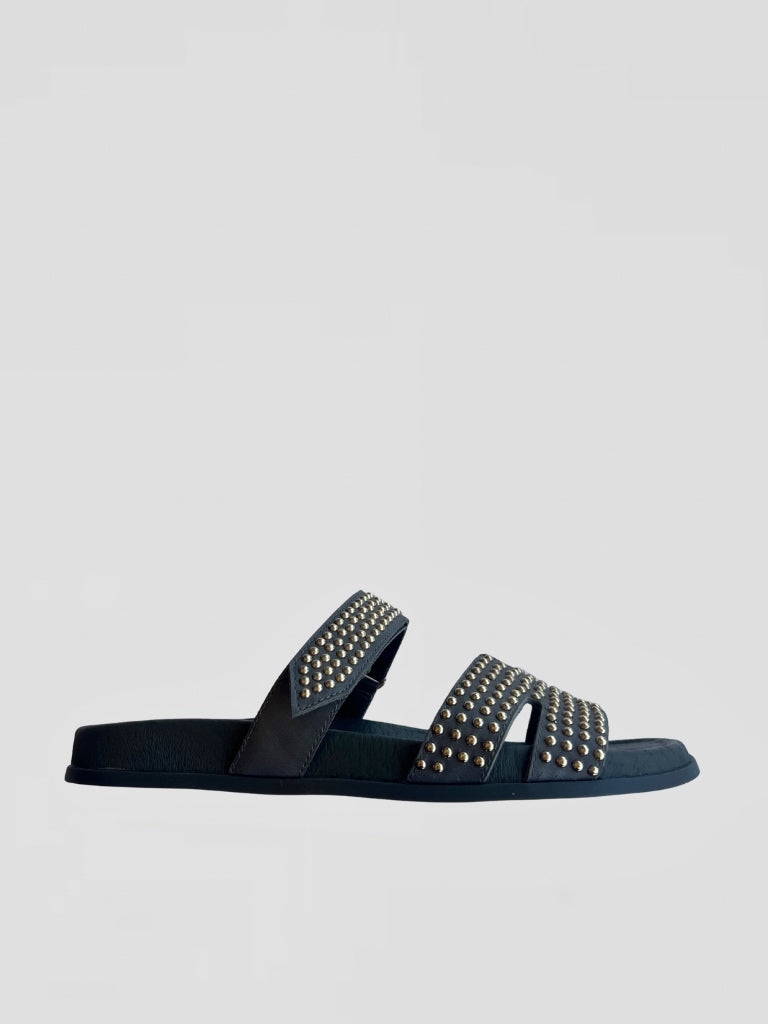 DJANGO & JULIETTE SIENNA STUDDED SLIDE