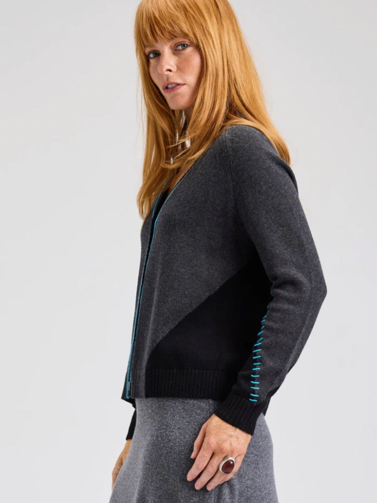 ZAKET & PLOVER DUAL STITCH CARDIGAN