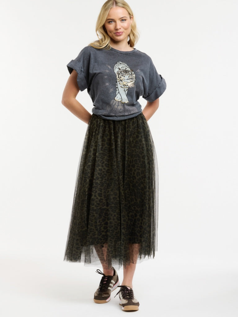 URBAN LUXURY LEO TULLE SKIRT