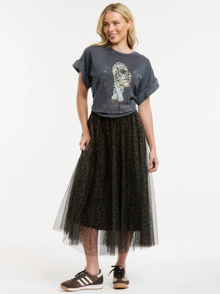 URBAN LUXURY LEO TULLE SKIRT