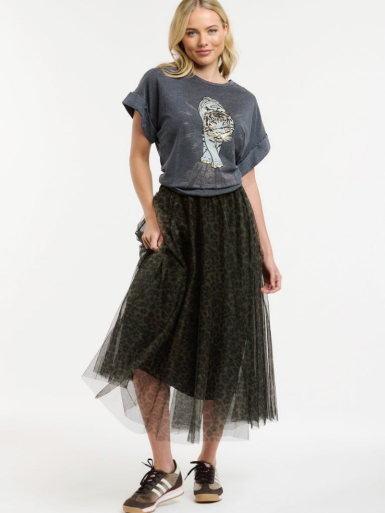 URBAN LUXURY LEO TULLE SKIRT