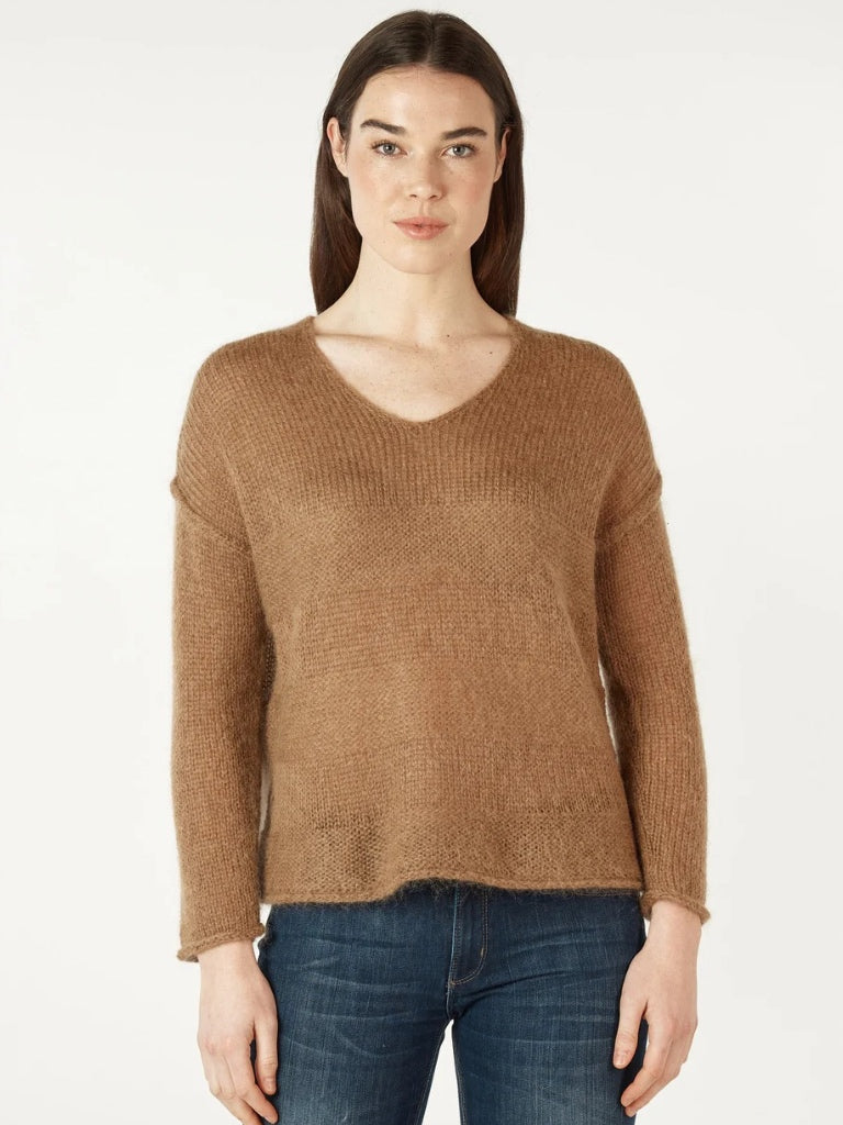 ZAKET & PLOVER MOHAIR VEE JUMPER