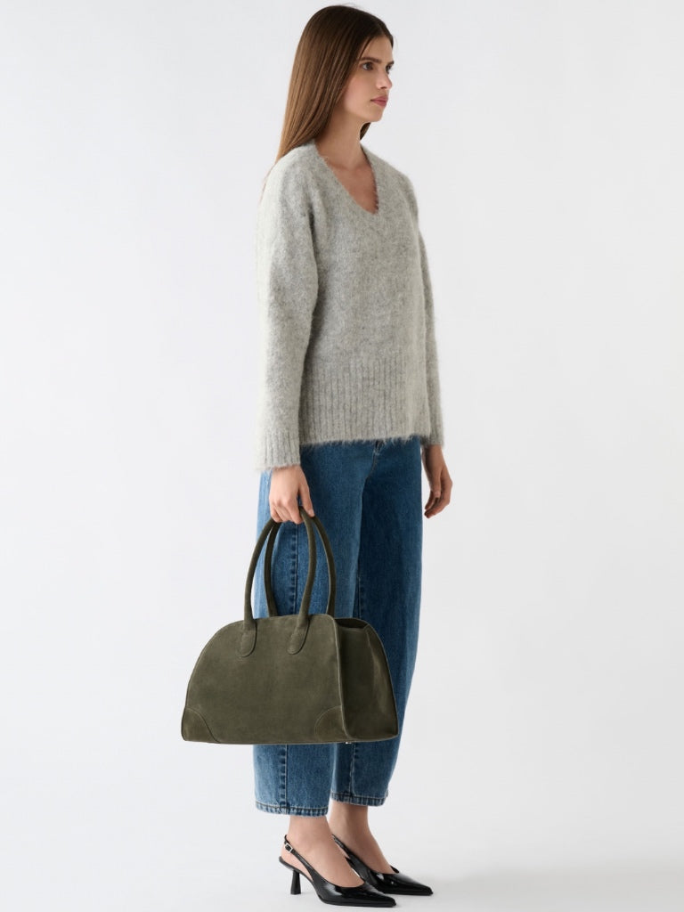 ESMAEE WHISPER V NECK SWEATER