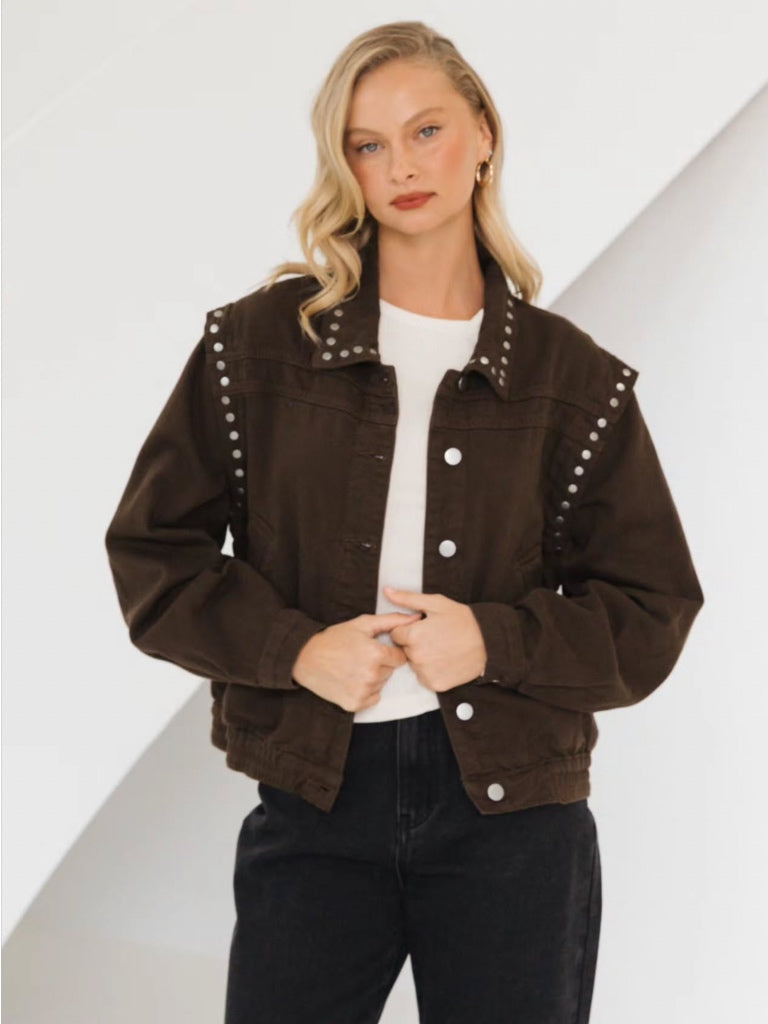 PAPER HEART SIERRA STUDDED JACKET